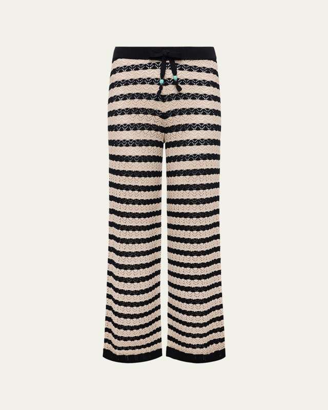Gaelle Pointelle Knit Pants
